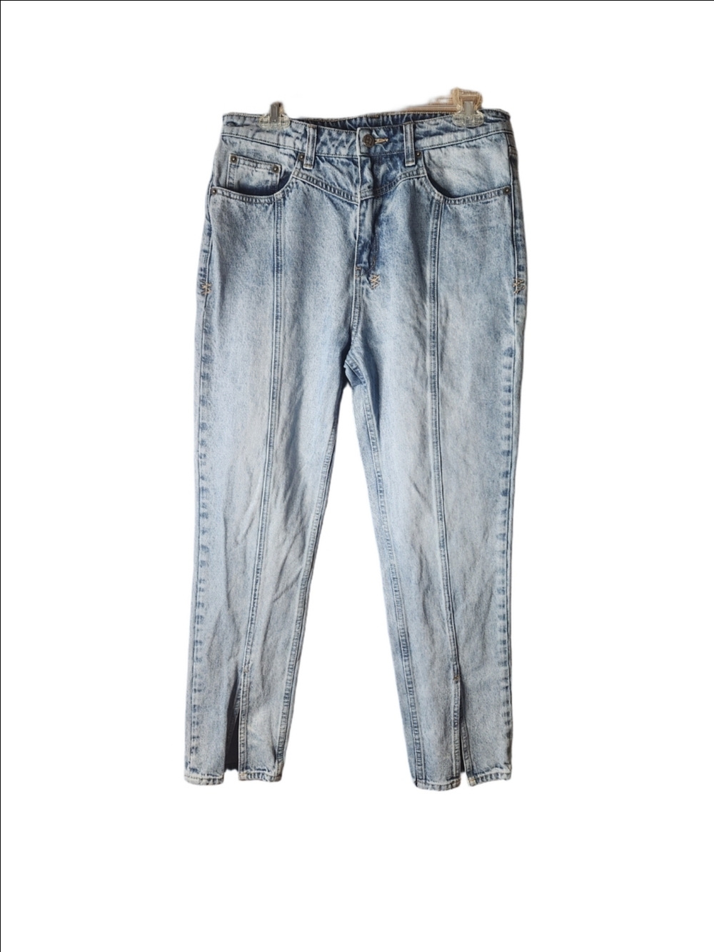 Ksubi Light Wash Front Seam High Rise Jeans Size 31